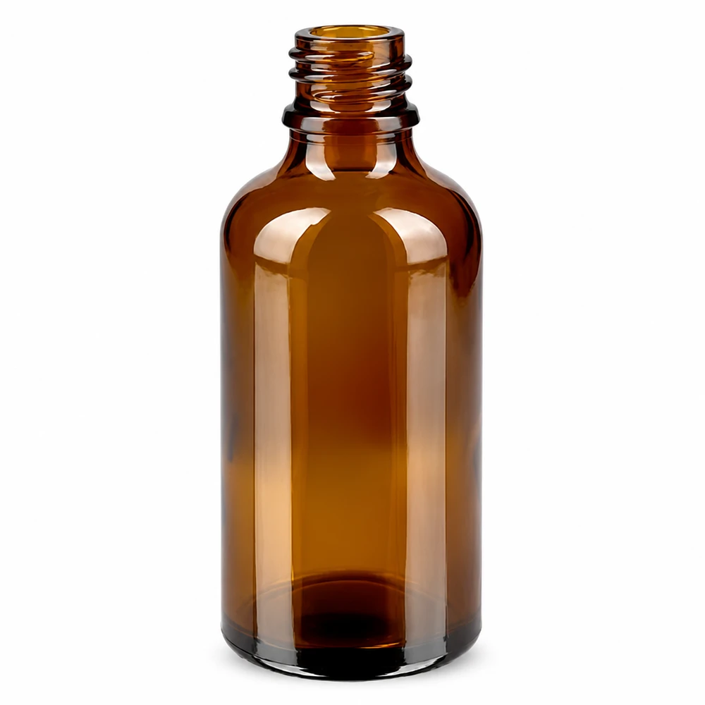 Hochwertige Tropfflasche 50ml aus UV-Schutzglas braun für sensitive Flüssigkeiten und Seren