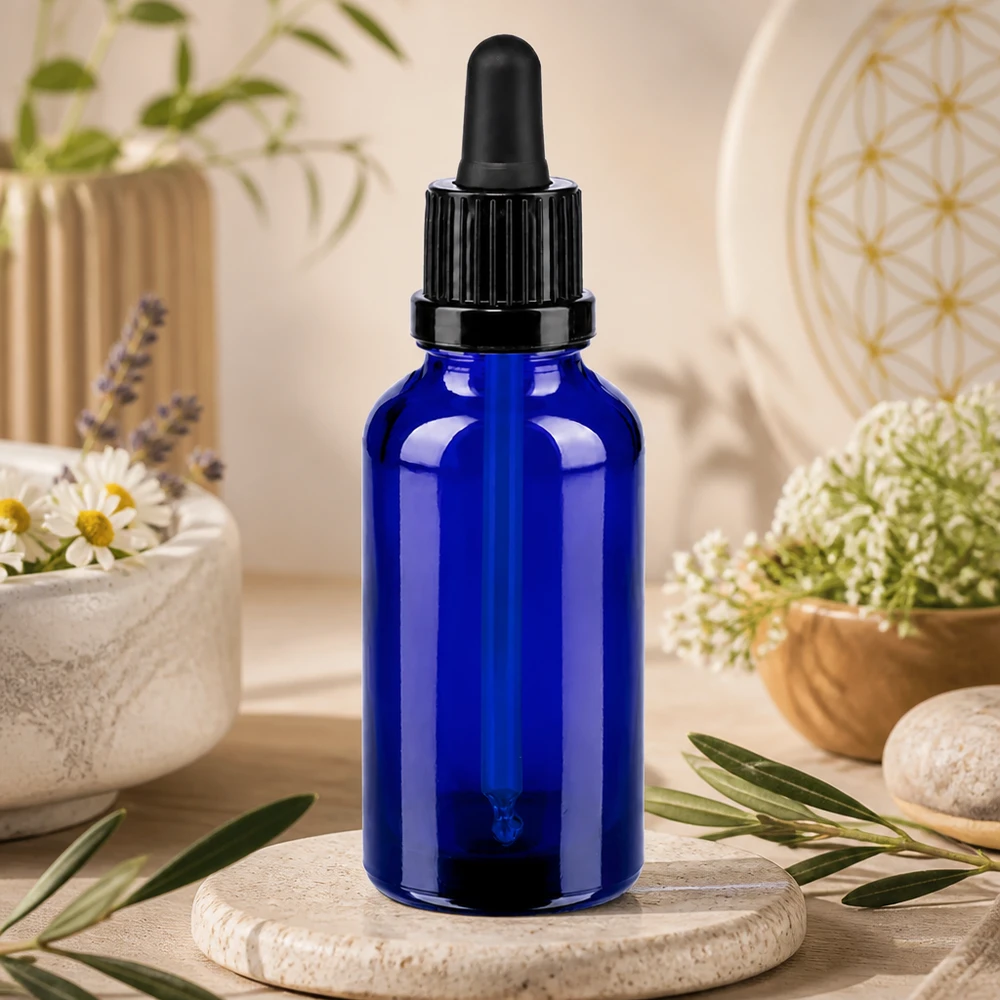 30ml Pipettenflasche schwarz Originalitätsverschluss BlueLine UT18/30 Handliche 30ml Pipettenflasche mit ergonomischem schwarzen Tropfer für einfache Bedienung