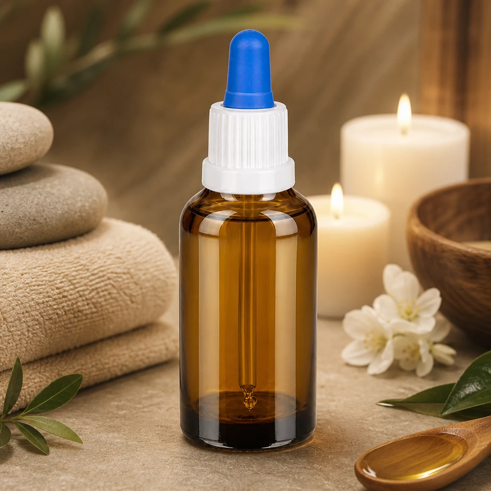 30ml Pipettenflasche weiß/blau Originalitätsverschluss BrownLine UT18/30 Laborqualität 30ml Pipettenflasche mit blauer Kappe - perfekt für medizinische Anwendungen