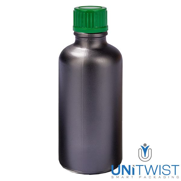 50ml Flasche 11mm Schraubverschluss grün Standard BlackLine UT18/50 50ml Flasche 11mm Schraubverschluss grün Standard BlackLine UT18/50