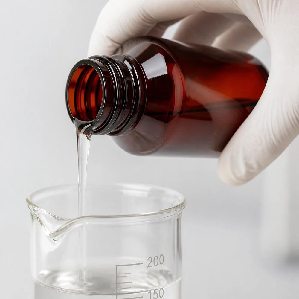 Wiederverschließbare 50ml PET Flasche mit weißem OV für lichtempfindliche Substanzen