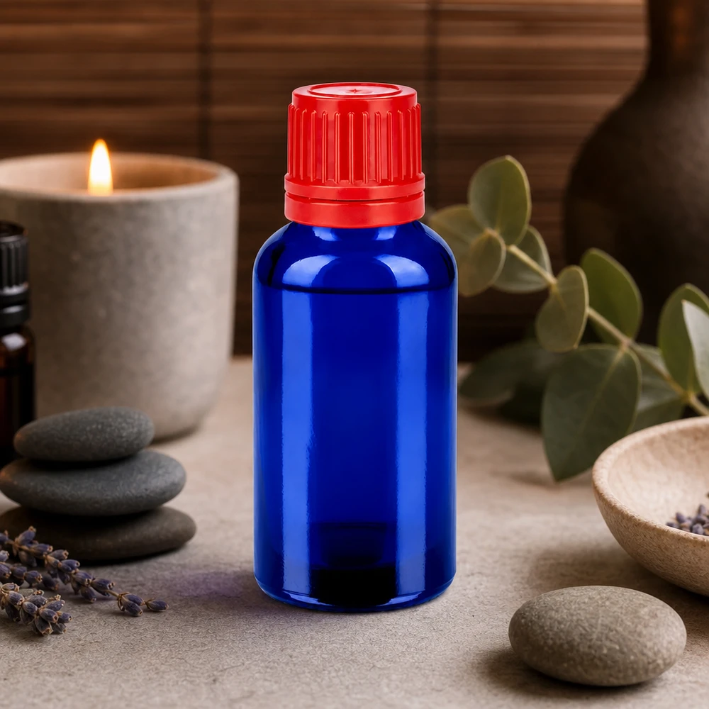 30ml Laborflasche UT18/30 Standard mit rotem OV Verschluss für professionelle Anwendungen