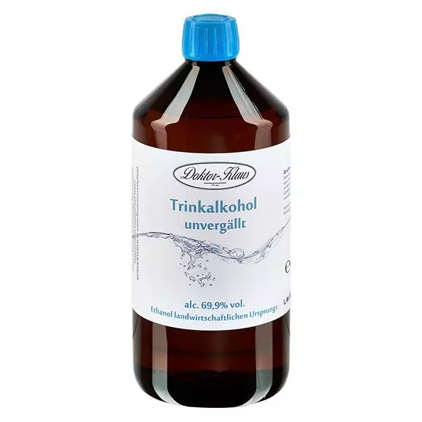 700ml Weingeist (Trinkalkohol) 69.9% Doktor-Klaus 700ml Weingeist (Trinkalkohol) 69.9% Doktor-Klaus