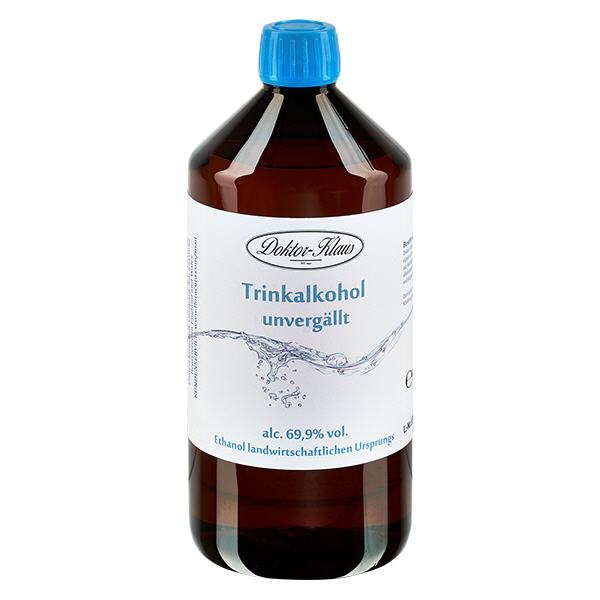 700ml Weingeist (Trinkalkohol) 69.9% Doktor-Klaus