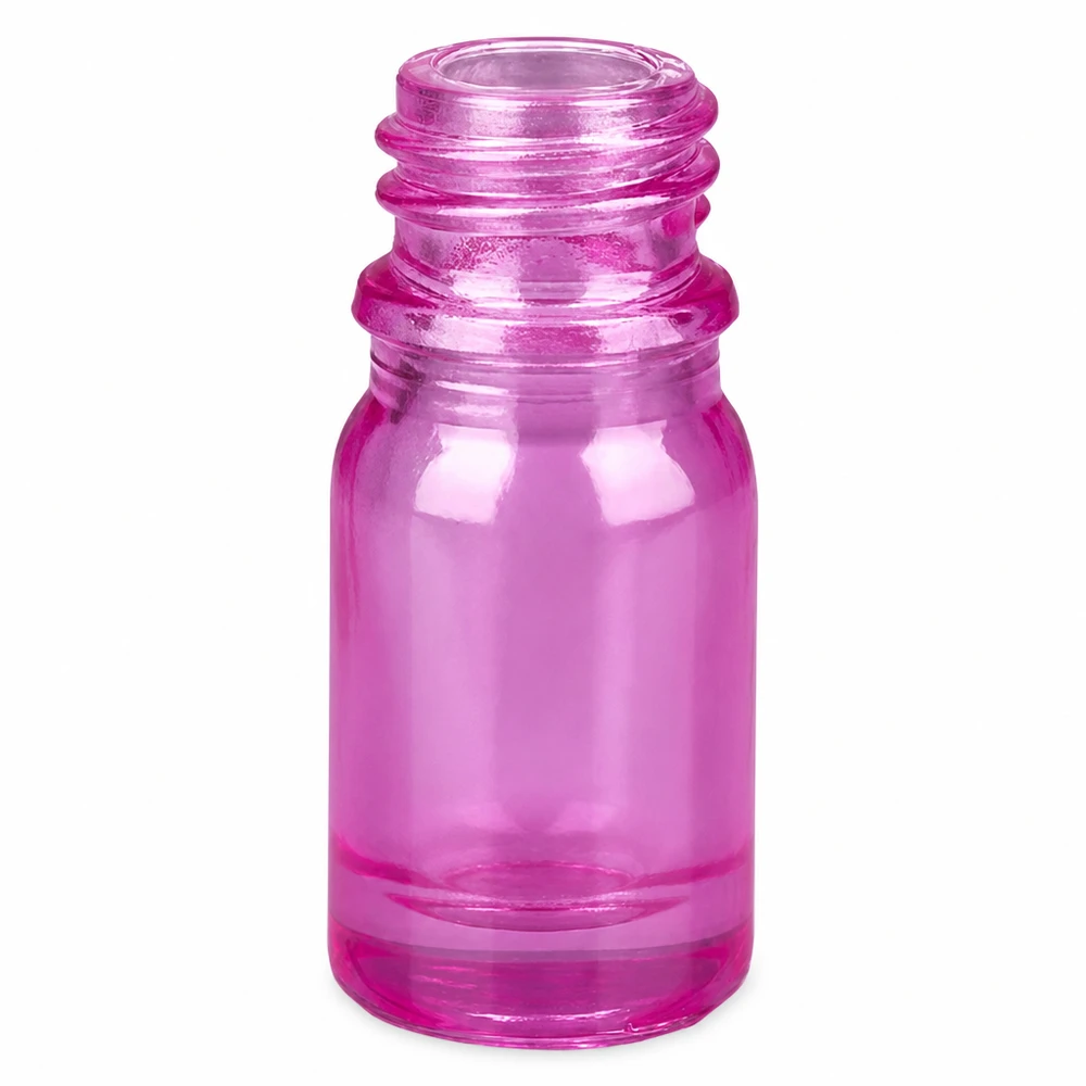 Transparente violette 5ml Glasflasche mit Roll-On Funktion für Naturkosmetik