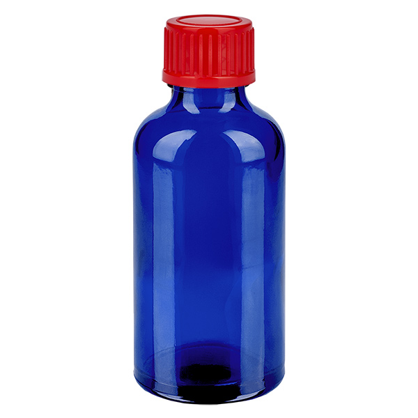 50ml Flasche 11mm Schraubverschluss rot Standard BlueLine UT18/50