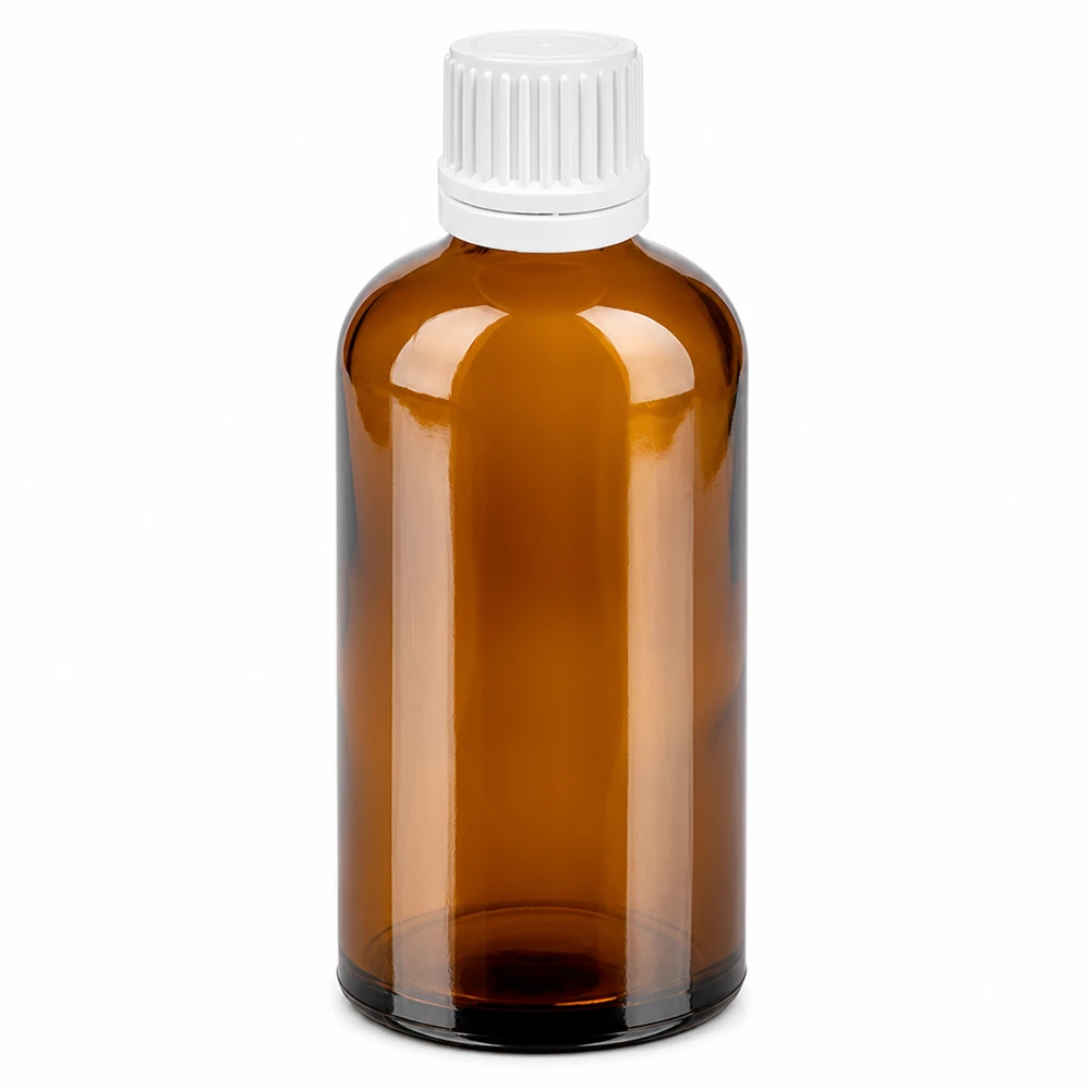 UV-Schutz Braunglasflasche 100ml mit präzisem Tropfverschluss für pharmazeutische Produkte