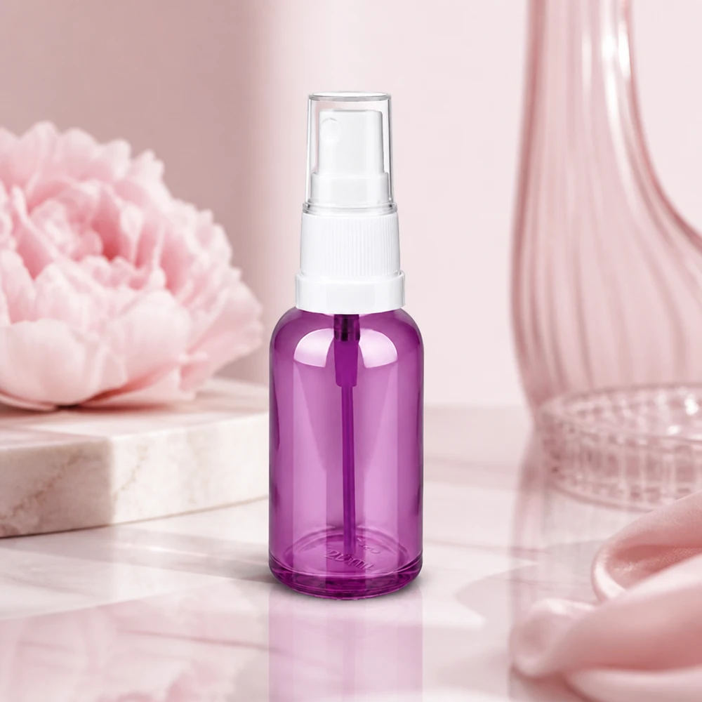 Edle 30ml Sprayflasche in Violett-Optik perfekt für selbstgemachte Wellness-Produkte
