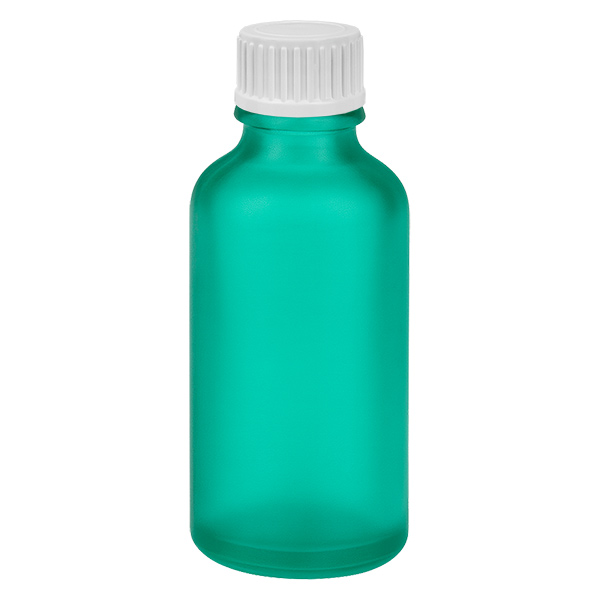 50ml Globuliflasche 3mm Giessring weiß Standardverschluss GreenL. UT18/50