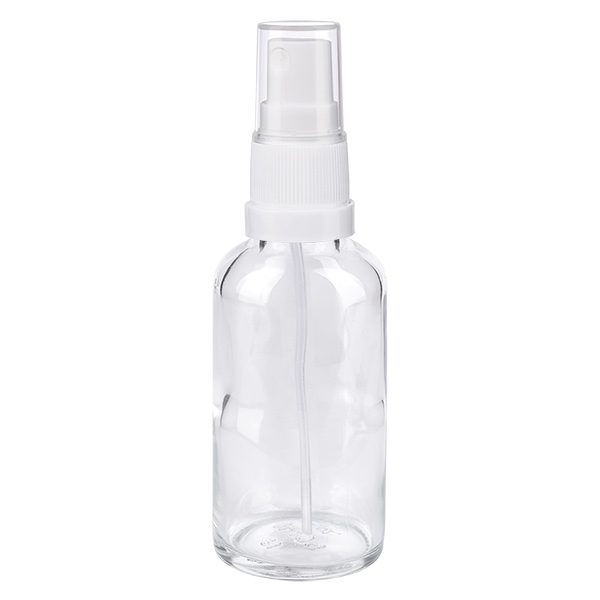 30ml Sprayflasche weiß/transparent Standardverschluss ClearLine UT18/30 30ml Sprayflasche weiß/transparent Standardverschluss ClearLine UT18/30