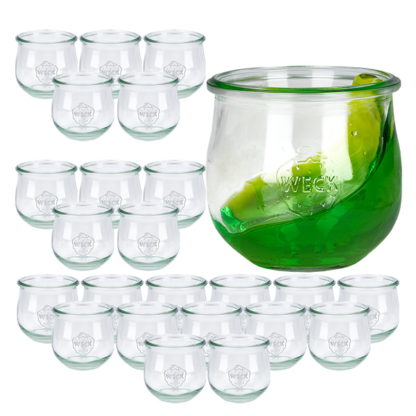 24er Set Weck Gläser 370ml Tulpenglas 24er Set Weck Gläser 370ml Tulpenglas