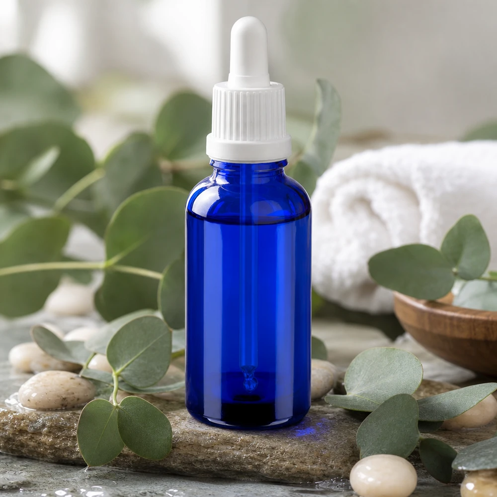 30ml Pipettenflasche weiß Originalitätsverschluss BlueLine UT18/30 Kompakte 30ml Tropfflasche mit Pipettenverschluss BlueLine UT18 für präzise Anwendung