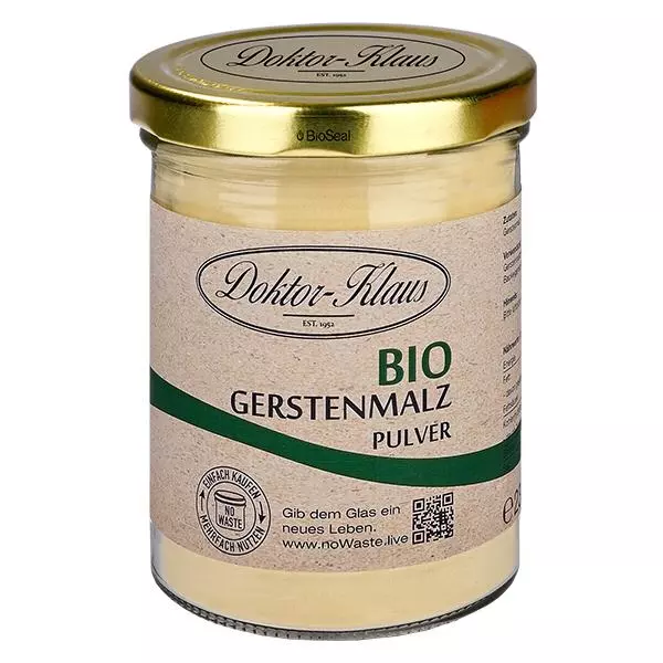 Gerstenmalzpulver Bio 230g Doktor-Klaus noWaste Gerstenmalzpulver Bio 230g Doktor-Klaus noWaste