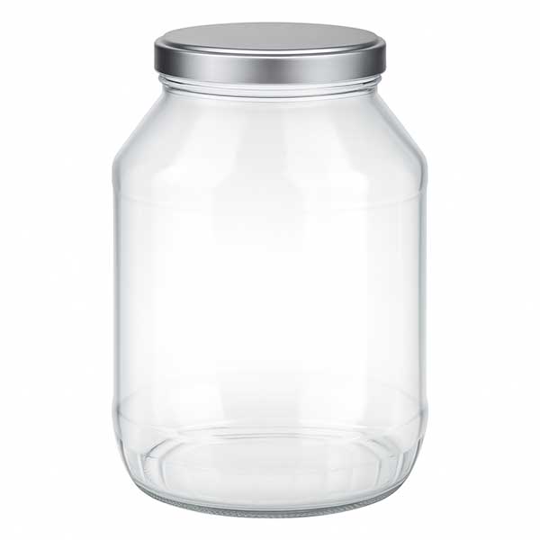 2650ml Rundglas + BasicSeal Deckel silber matt UNiTWIST