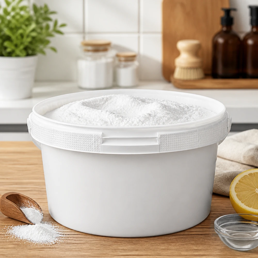 Hygienischer weißer PP-Behälter 3,5L runde Form für Küche Bad und Haushalt