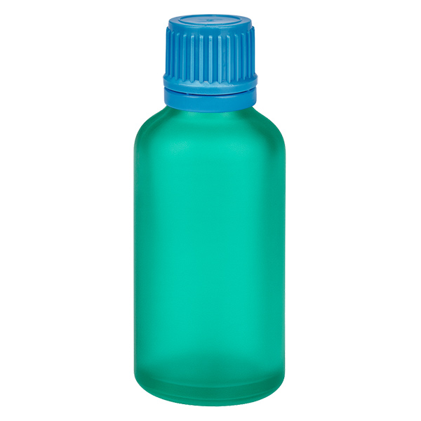 50ml Flasche 11mm Schraubverschluss blau Originalitätsverschluss GreenLine UT18/50