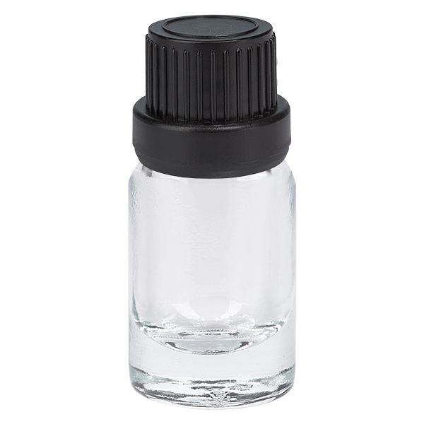 5ml Flasche 11mm Schraubverschluss schwarz Originalitätsverschluss ClearLine UT18/5 5ml Flasche 11mm Schraubverschluss schwarz Originalitätsverschluss ClearLine UT18/5