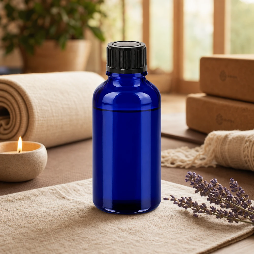 30ml Blauglas Aromaflasche mit 11mm Halsöffnung für präzise Portionierung und Mischungen