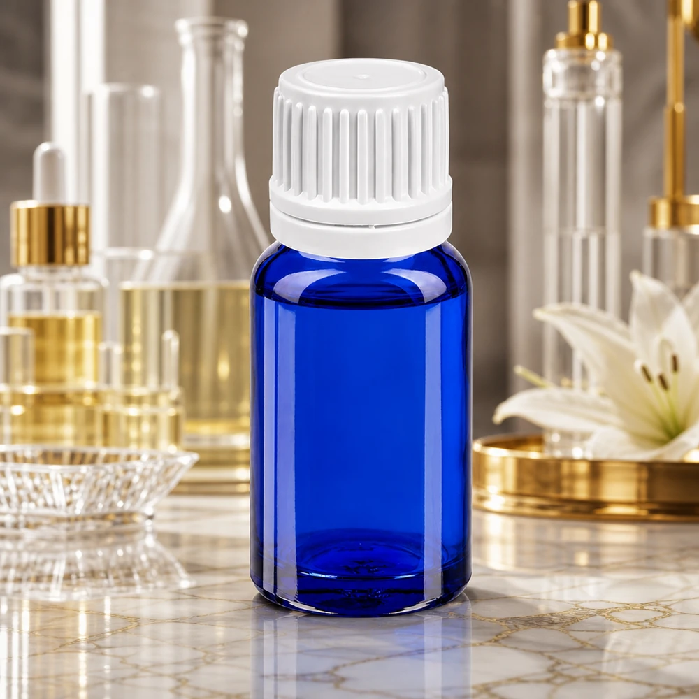 10ml Flasche 11mm Schraubverschluss weiß Originalitätsverschluss BlueLine UT18/10