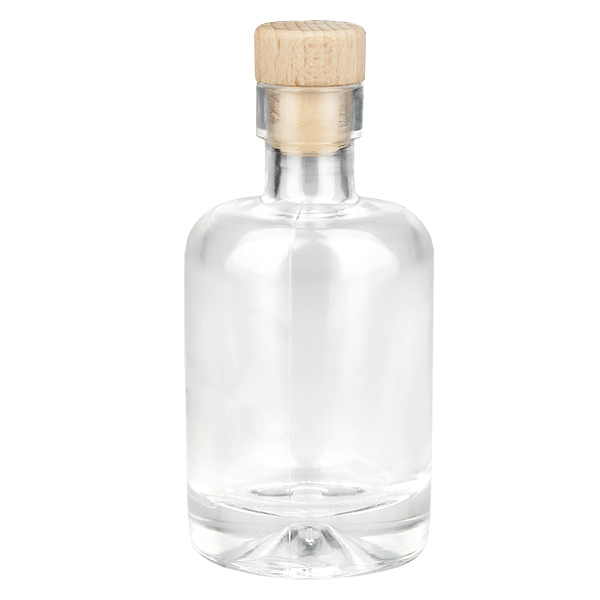 50ml Glasflasche "Attila" mit Holzgriffkorken UNiTWIST