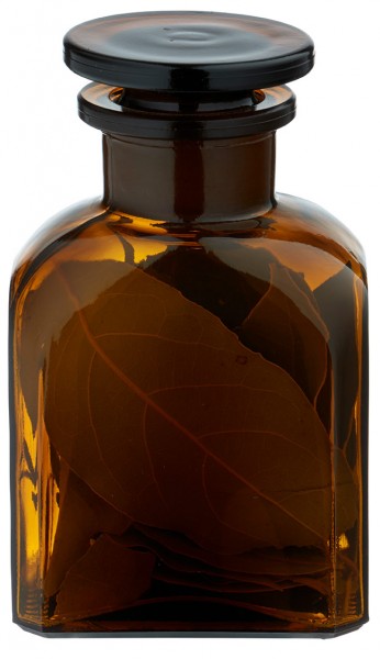 Gewürzglas Idee: Vierkant-Apothekerflasche 150 ml Weithals