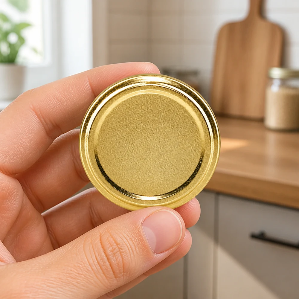 Handtellergroßer goldener Schraubverschluss 63mm TO63 UniTwist