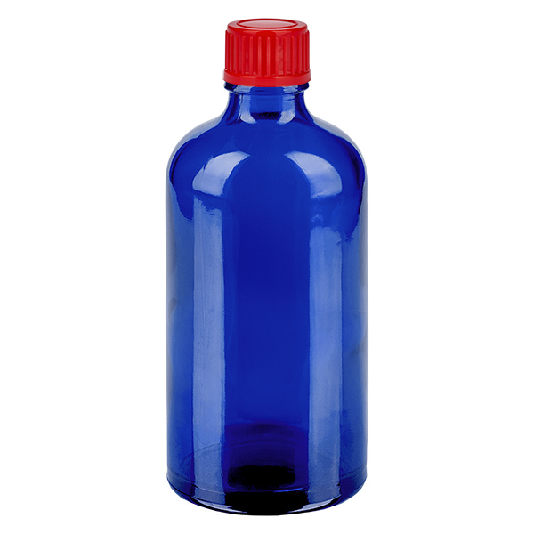 100ml Flasche 11mm Schraubverschluss rot Standard BlueLine UT18/100