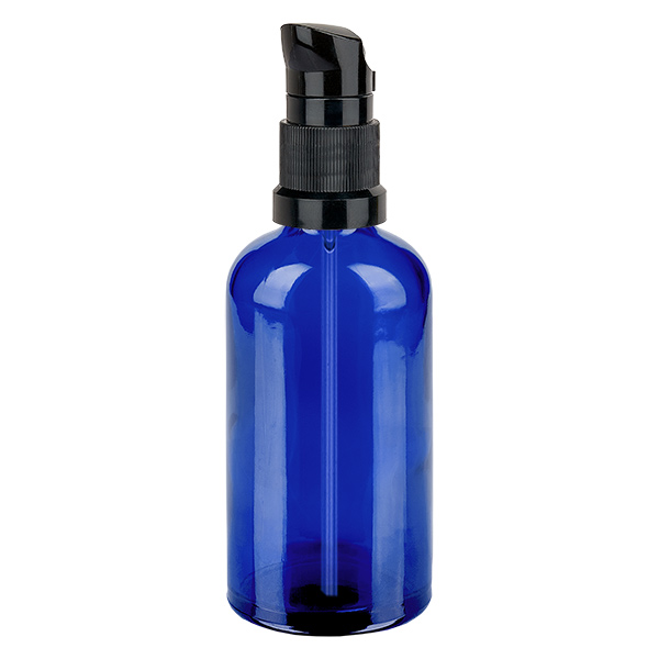 100ml Pumpflasche schwarz Standardverschluss BlueLine UT18/100