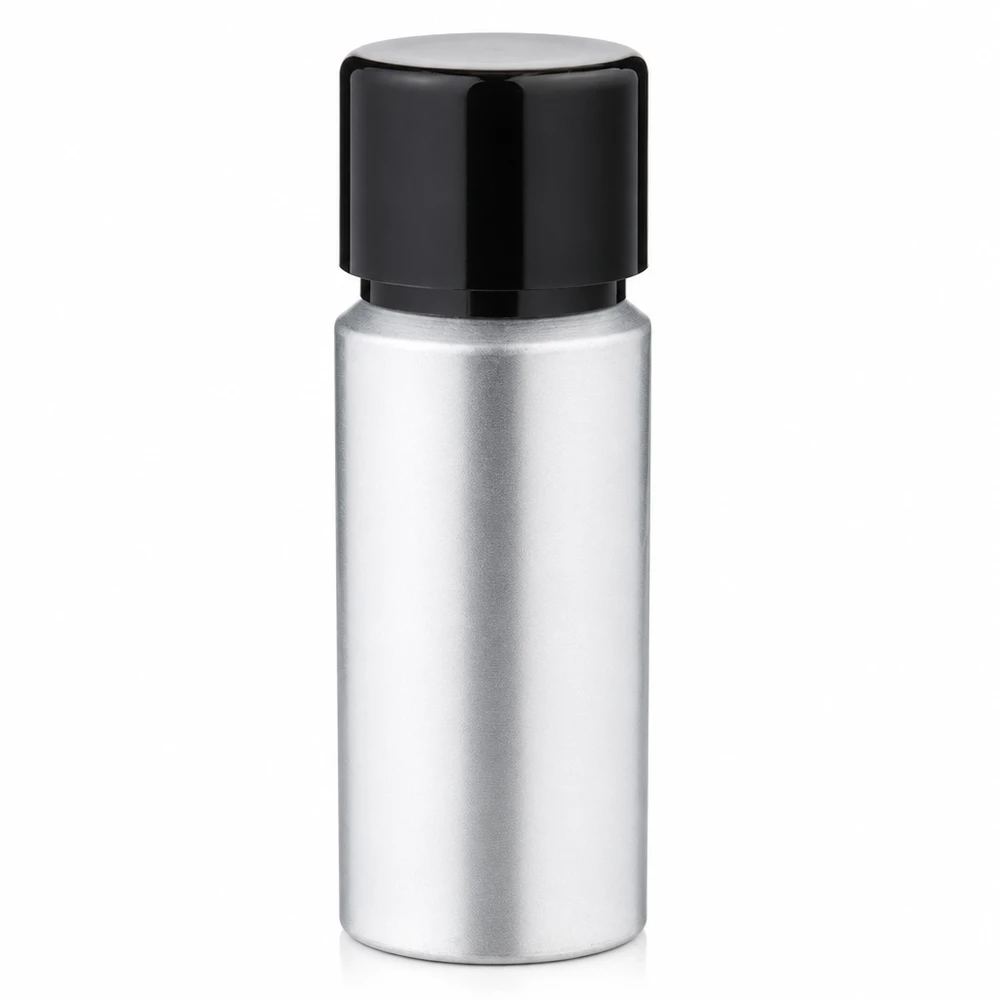 Robuste Aluminium-Flasche 20ml mit gebürsteter Metalloberfläche für den täglichen Gebrauch