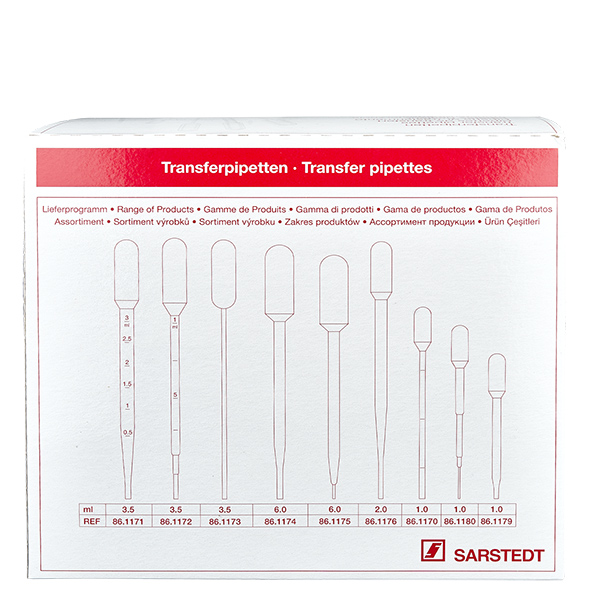 3.5ml Transferpipette (155x12.5mm) oh. Graduierung 3.5ml Transferpipette (155x12.5mm) oh. Graduierung