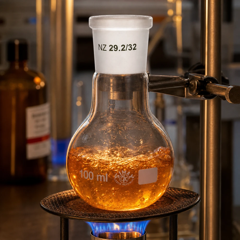 Professioneller Stehkolben 100ml für Analyseverfahren und Qualitätskontrolle mit NS 29/32