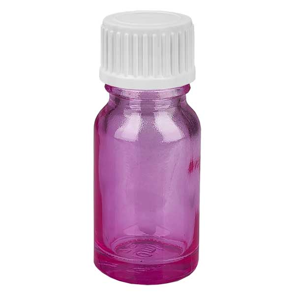 10ml (Globuli)Flasche.. 3mm Giessring weiß Standard PurpleLine. UT18/10