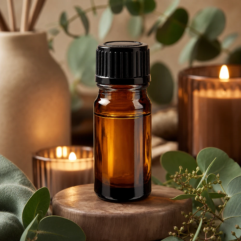 Winzige braune Apothekerflasche aus Borosilikatglas für Aromatherapie und Naturkosmetik 5ml