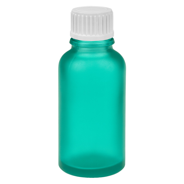 30ml Globuliflasche 3mm Giessring weiß Standardverschluss GreenL. UT18/30
