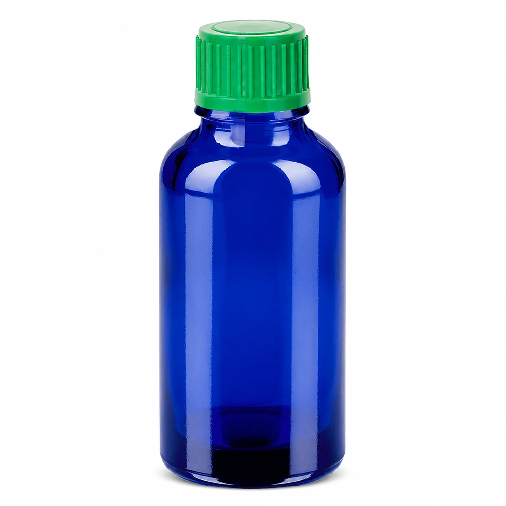30ml Tropfflasche 0.8mm grün Standardverschluss BlueLine UT18/30 30ml Tropfflasche BlueLine für exakte Dosierung von Medikamenten und Extrakten