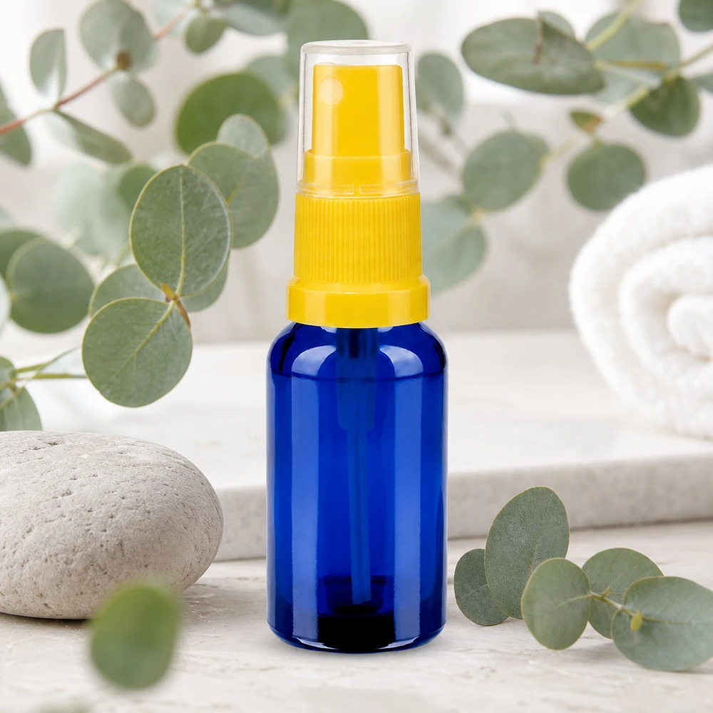 20ml Sprayflasche gelb/transparent Standardverschluss BlueLine UT18/20 Vielseitige 20ml Sprühflasche für DIY-Mischungen BlueLine UT18/20 blau mit Pumpe