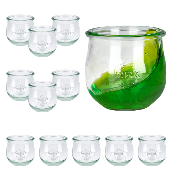 12er Set Weck Gläser 370ml Tulpenglas 12er Set Weck Gläser 370ml Tulpenglas