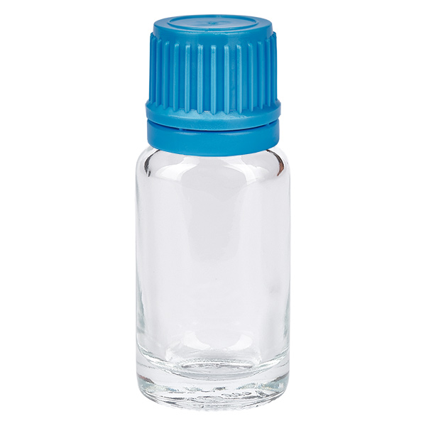 10ml Flasche 11mm Schraubverschluss blau Originalitätsverschluss ClearLine UT18/10 10ml Flasche 11mm Schraubverschluss blau Originalitätsverschluss ClearLine UT18/10