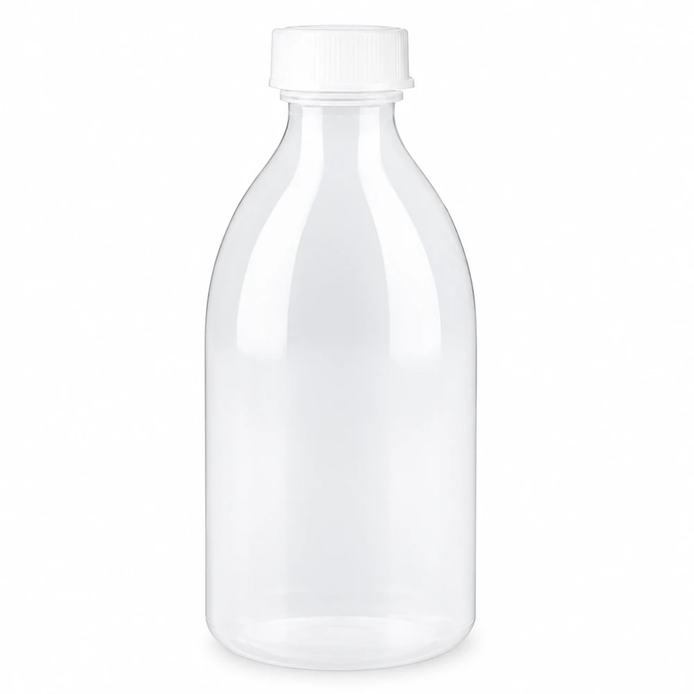 250ml Schraubflasche, Enghals Laborflasche Professionelle 250ml Plastik-Laborflasche mit Enghals ideal für Flüssigkeiten
