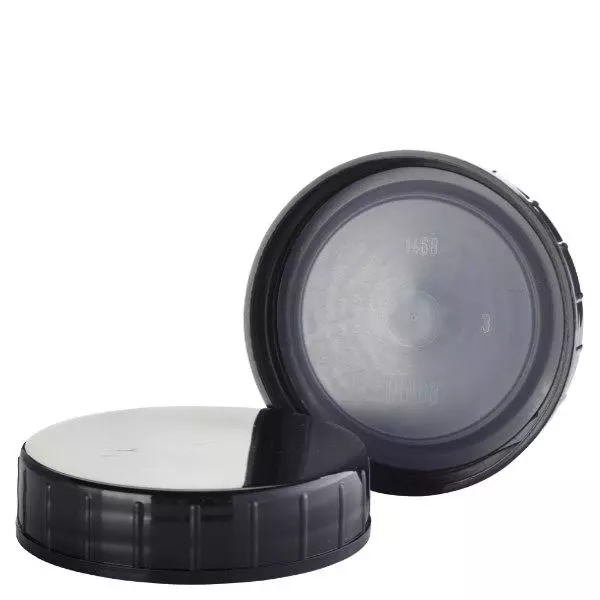 Schraubverschluss schwarz aus PolypropylenN 68mm (DIN 68)