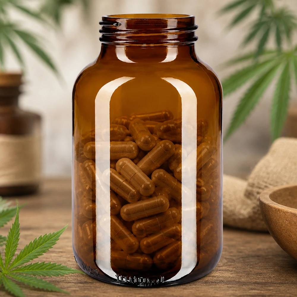 1000ml Weithalsflasche Braunglas Praktische 1000ml Glasflasche mit Schraubgewinde und großer Öffnung für vielseitige Verwendung