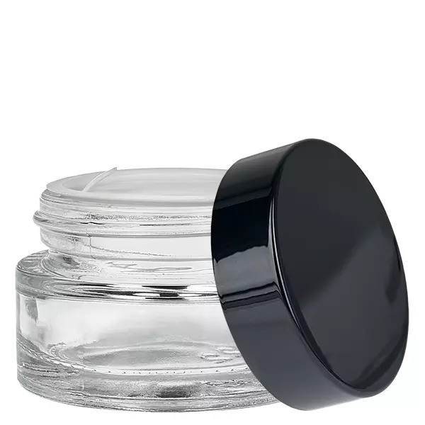 Glastiegel 20ml klar mit Einlegedeckel UNiTWIST Glastiegel 20ml klar mit Einlegedeckel UNiTWIST