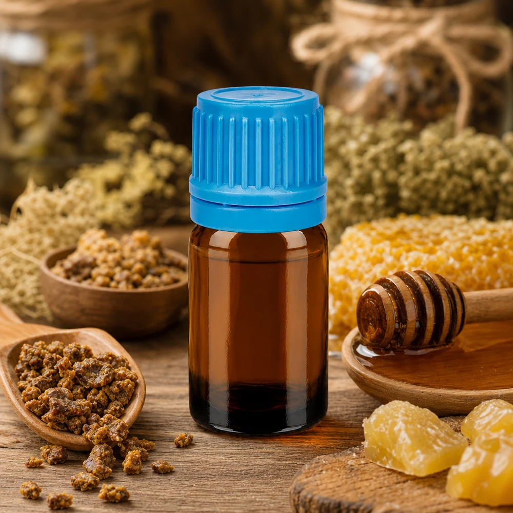 5ml Flasche 11mm Schraubverschluss blau Originalitätsverschluss BrownLine UT18/5 5ml Apothekerglas braun mit blauem Verschluss ideal für DIY Kosmetik und Naturprodukte