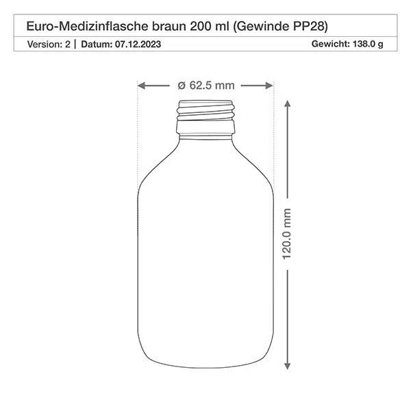 200ml Medizinflasche braun, mit Dispenserpumpe schwarz ApoGlas 200ml Medizinflasche braun, mit Dispenserpumpe schwarz ApoGlas