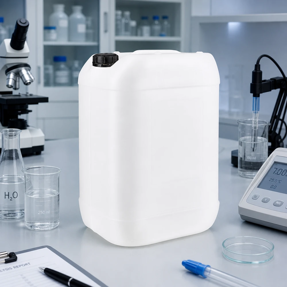 Dichter Lagerbehälter 25 Liter mit ergonomischem Tragegriff und schwarzem Sicherheitsverschluss