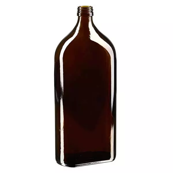 1000 ml Meplatflasche braun PP28 1000 ml Meplatflasche braun PP28