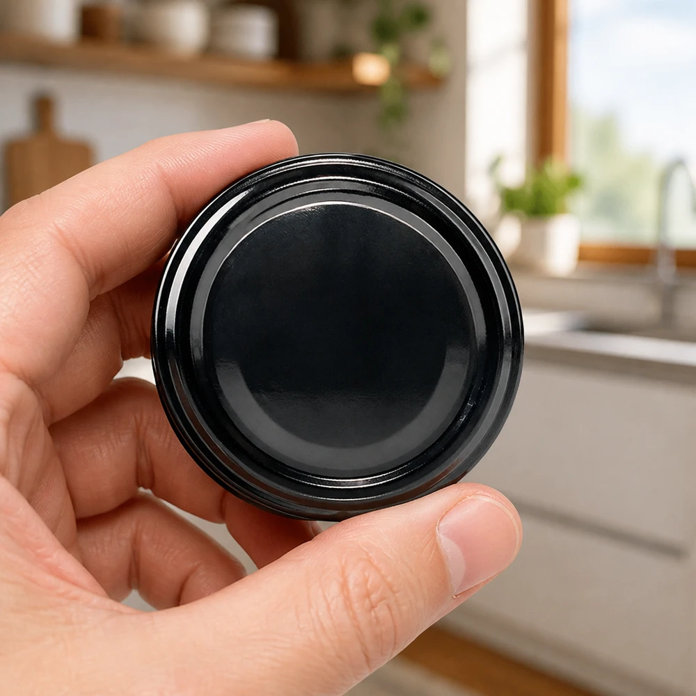 UNiTWIST TO82 Deckel schwarz BioSeal lebensmittelechte Versiegelung Detailansicht oben