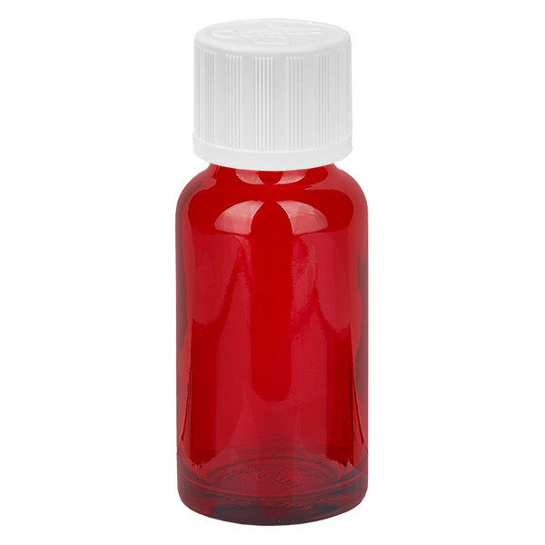 20ml Flasche 11mm Schraubverschluss weiß Standard Kindersicherung RedLine UT18/20