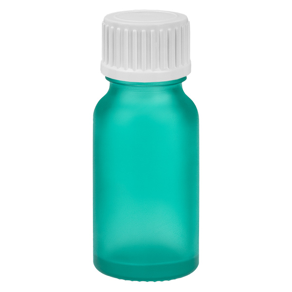 10ml Globuliflasche 3mm Giessring weiß Standardverschluss GreenL. UT18/10