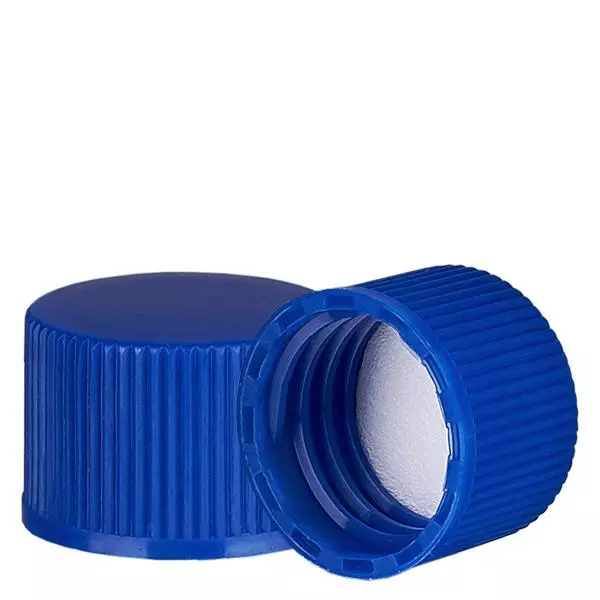 Schraubverschluss blau mit PE Einlage